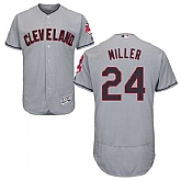 Indians 24 Andrew Miller Gray Flexbase Jersey Dzhi,baseball caps,new era cap wholesale,wholesale hats